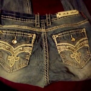 Super cute Rock Revival jeans with bling 27 x 28 Very comfortable with stretch